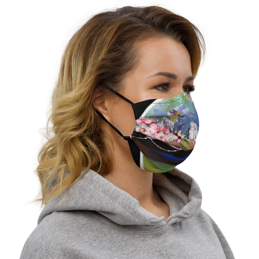 Love Birds Premium face mask