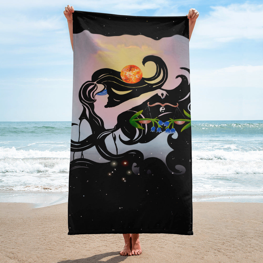 Libra Zodiac Towel